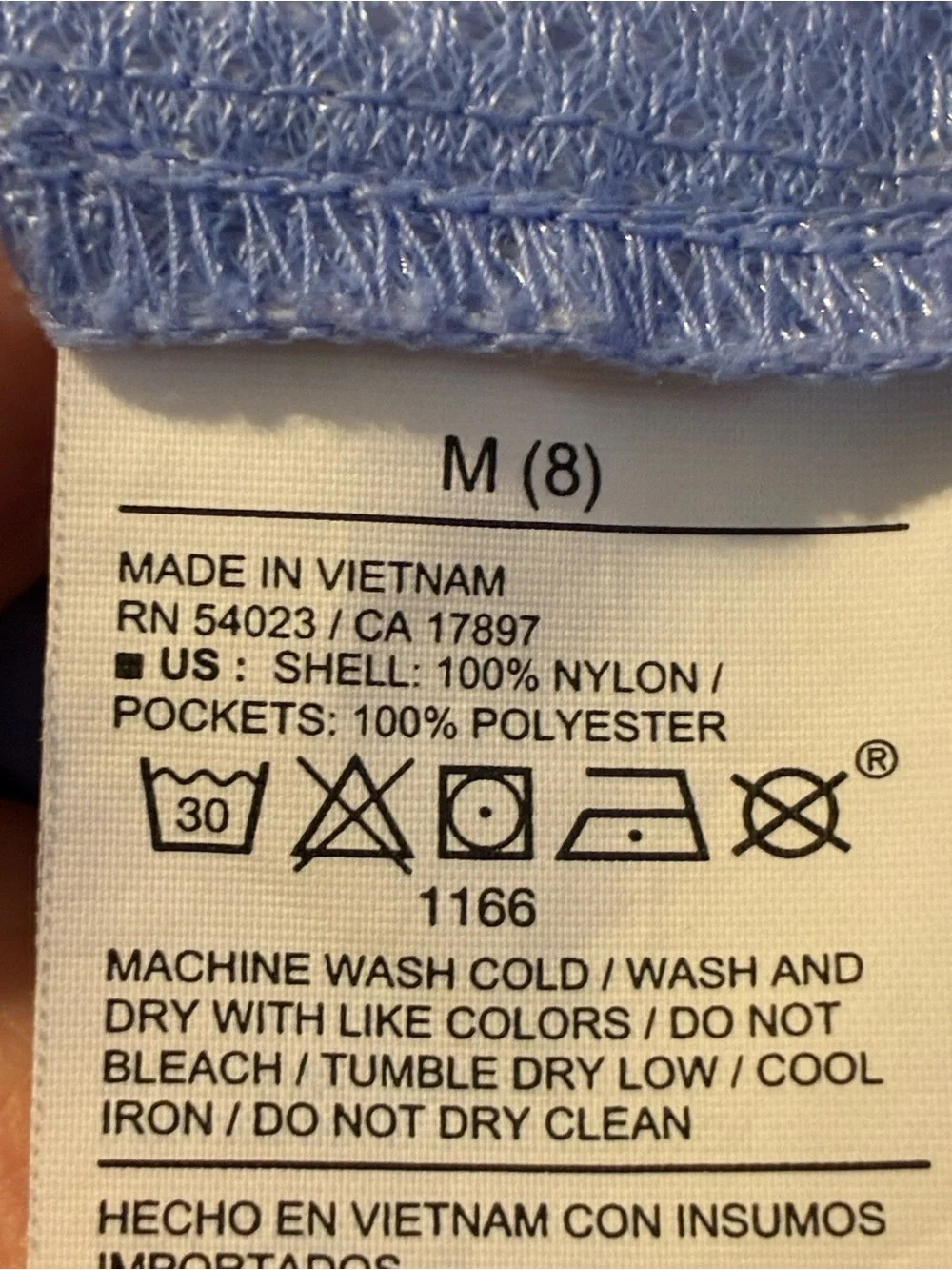 Periwinkle Blue Girl’s Cropped Windbreaker Jacket